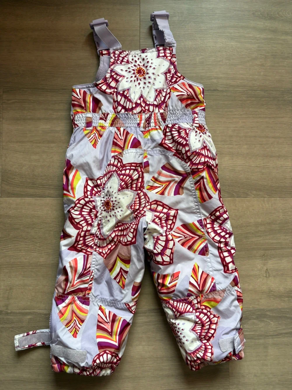 BabyGAP - floral snow overalls/bibs size 2T